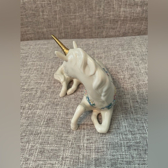 Lenox China Jewels Collection Porcelain Hand Painted White Unicorn - Picture 4 of 6